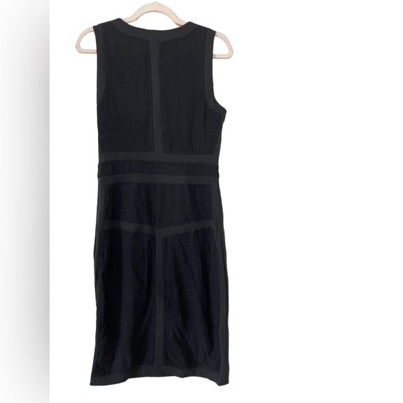 Diane Von Furstenberg Dress 8 Wool Blend Sleeveless Sheath Black - Picture 3 of 8